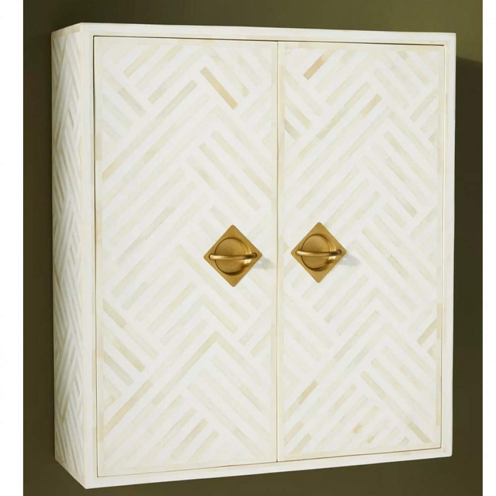 Optical Inlay Wall Bath Cabinet - photo