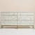 Bone Inlay Motif Design Chest of 6 Drawers Grey - front_view
