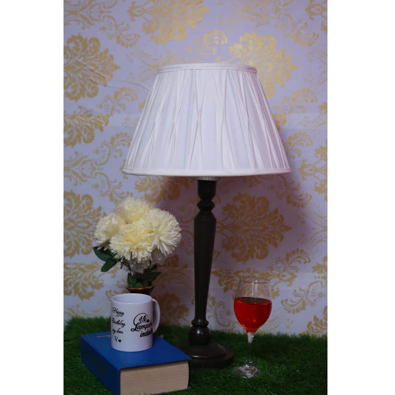 Pleated Takk Lampshade - left_view