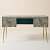 Black Bone Inlay Optical Table Console - front_view