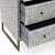 Bone Inlay Handmade Eye Design Chest of 6 Drawers - rear_view
