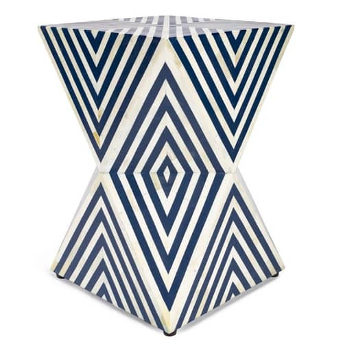 Bone Inlay End Table