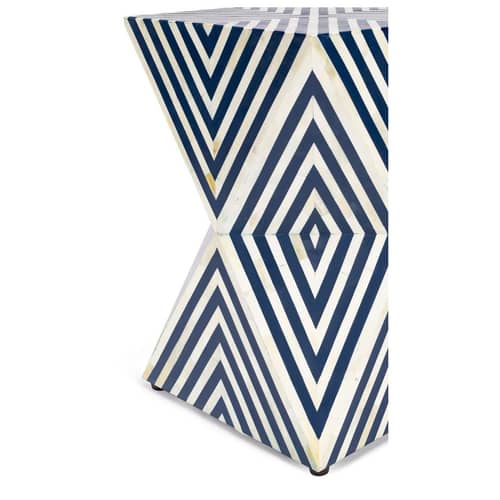 Bone Inlay End Table