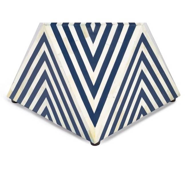 Bone Inlay End Table