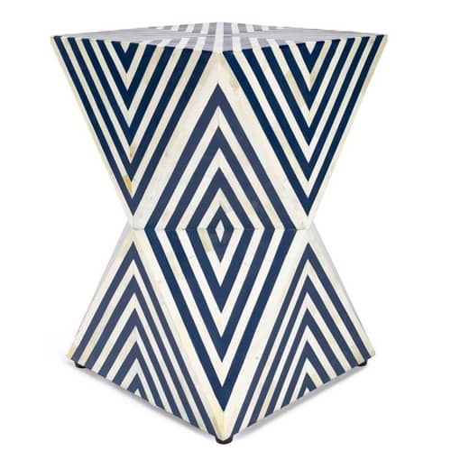 Bone Inlay End Table