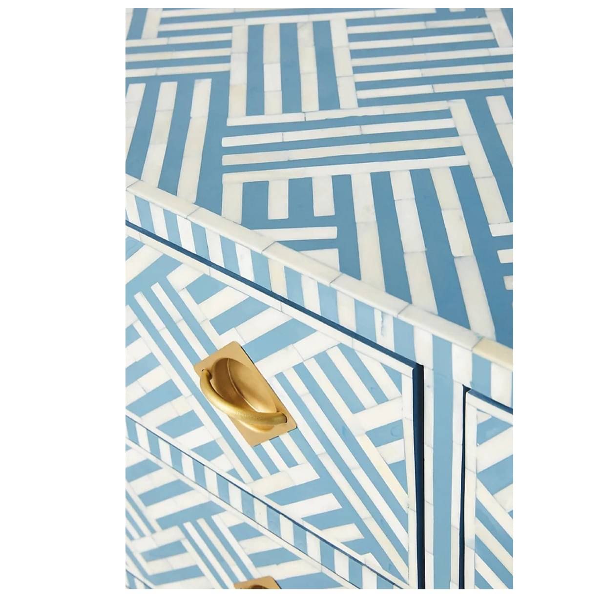 Bone Inlay Chest of 3 Drawers