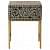 Bone Inlay Floral Design Bedside Table - photo