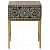 Bone Inlay Floral Design Bedside Table - front_view