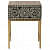 Bone Inlay Floral Design Bedside Table - front_view