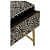 Bone Inlay Floral Design Bedside Table - rear_view
