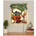 Radha Krishna Square Wall Art - photo