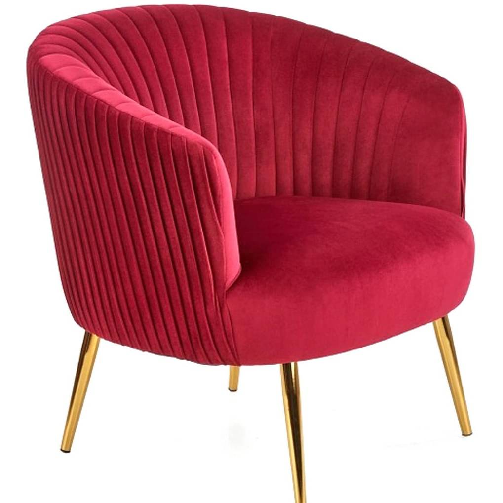 Designer Lounge Chair In Velvet