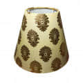 Golden Big Butti Printed Cone Shade - photo