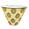 Golden Big Butti Printed Cone Shade - top_view