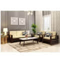Hugo Wooden 5 Seater Sofa Set - photo