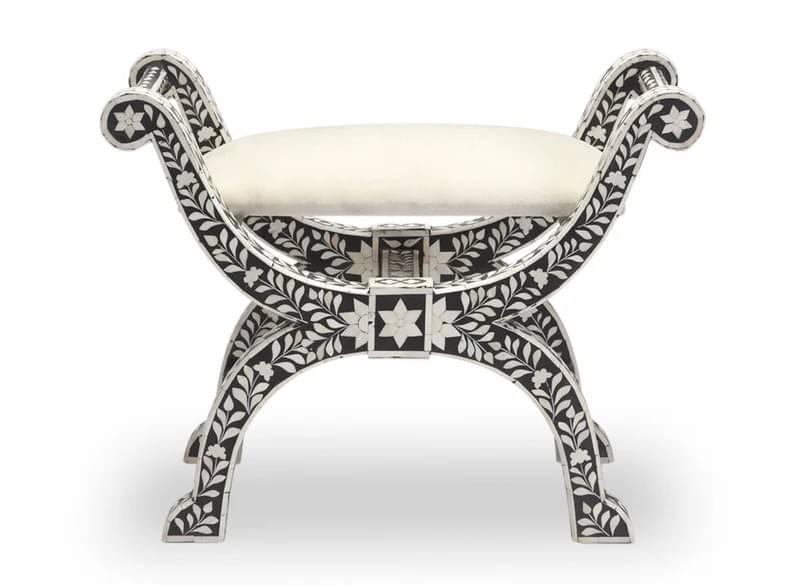 Bone Inlay Stool