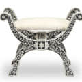 Bone Inlay Stool - rear_view