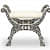 Bone Inlay Stool - rear_view