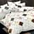 White Printed Comforter Set (Set of 4) (1 Double Bedsheet With 2 Pillow Covers & 1 Comforter) - front_view