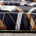 Multicolored Geometrical Comforter Set (Set of 4)  (1 Double Bed sheet, 2 Pillow Covers And 1 Comforter) - top_view