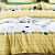 Beautiful Yellow & White Comforter set of 4 ( 1 Double Bedsheet With 2 Pillow Covers And 1 Comforter) - front_view
