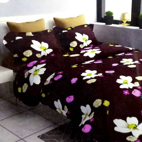 Designer Printed Double Bed Full Comforter Set (Set of 4)