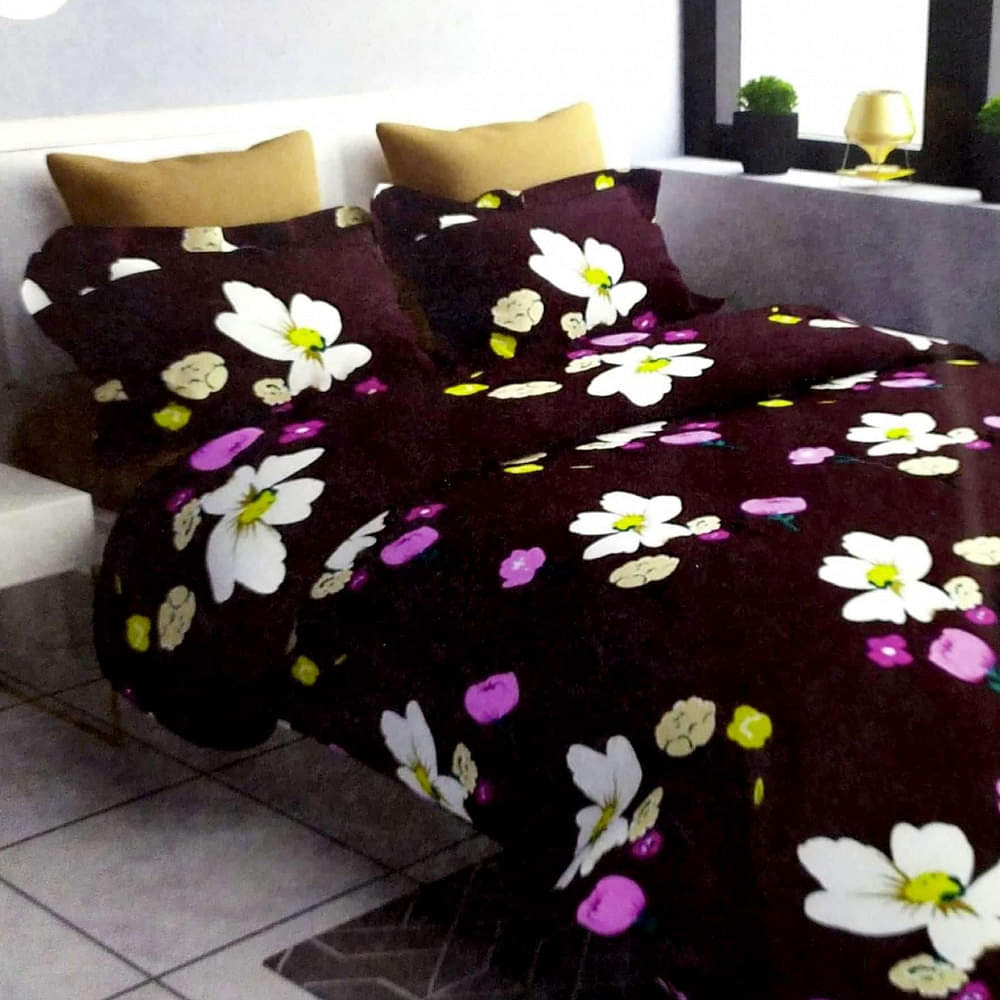 Designer Printed Double Bed Full Comforter Set (Set of 4) - photo
