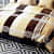 Brown & Cream Printed Comforter Set of 4 (1 Double Bedsheet With 2 Pillow Covers And 1 Comforter) - front_view