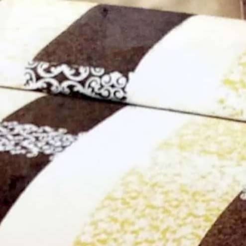 Brown & Cream Printed Comforter Set of 4 (1 Double Bedsheet With 2 Pillow Covers And 1 Comforter)