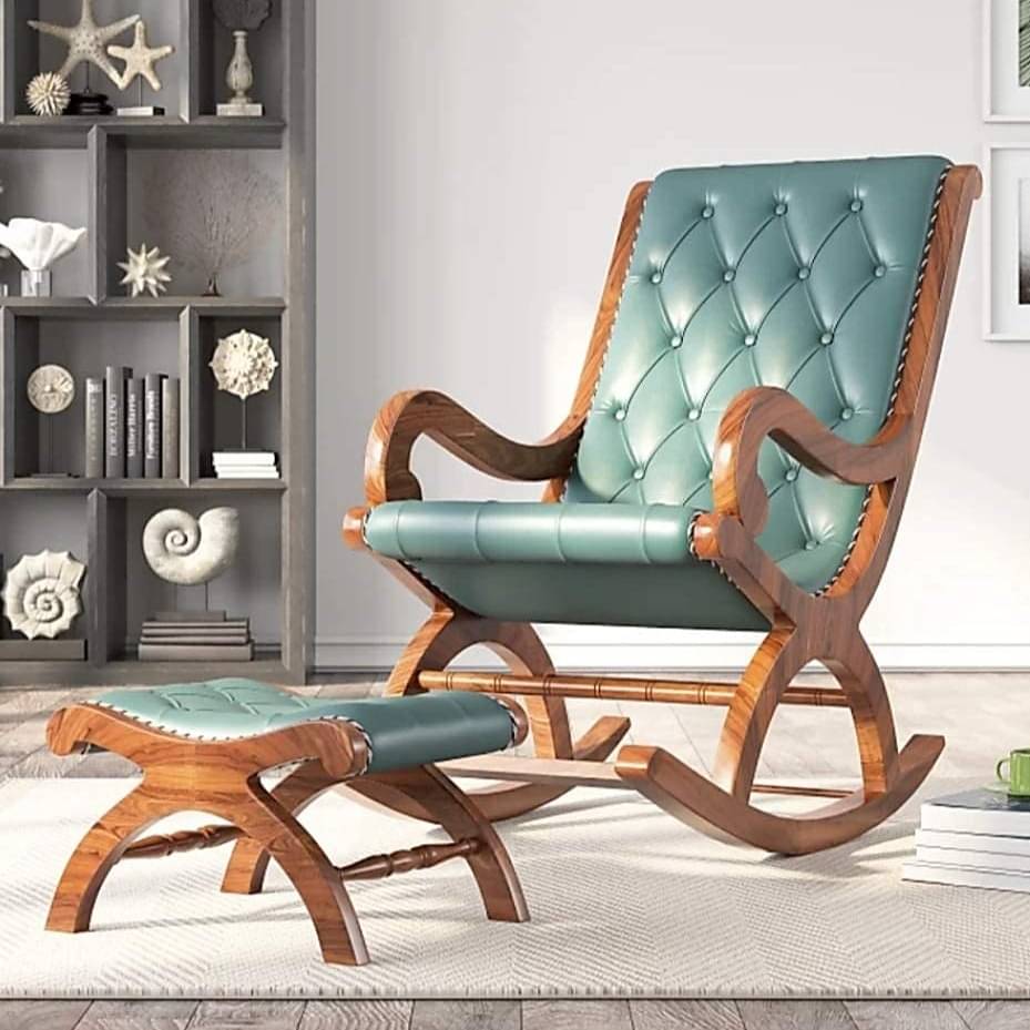 Ergonomic Wooden Rocking Chair