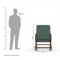 Ergonomic Wooden Rocking Chair - left_view