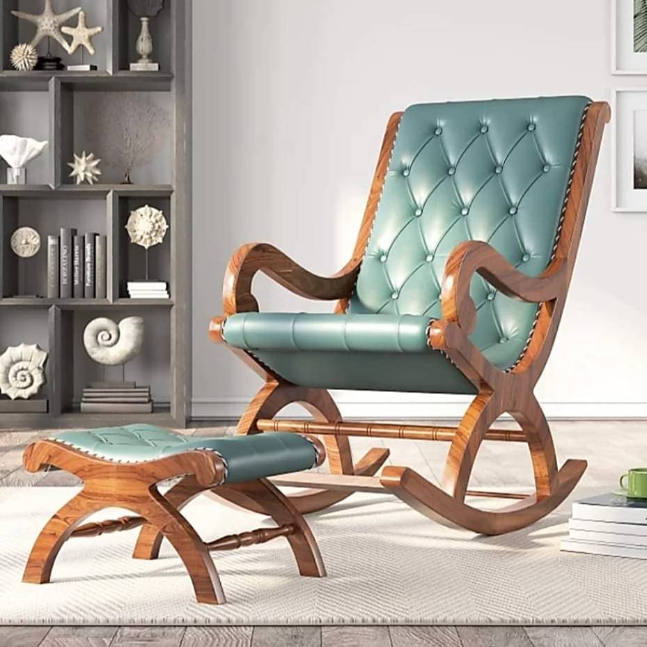 Ergonomic Wooden Rocking Chair