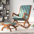 Ergonomic Wooden Rocking Chair - right_view