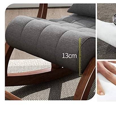 Tiffany Rose Wood Rocking Lounge Chair