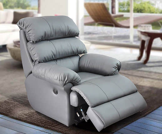 Recliner Sofa With Grey Color - front_view