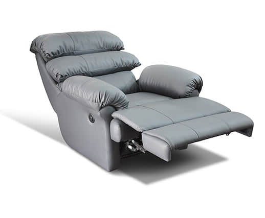 Recliner Sofa With Grey Color - rear_view