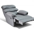 Recliner Sofa With Grey Color - rear_view