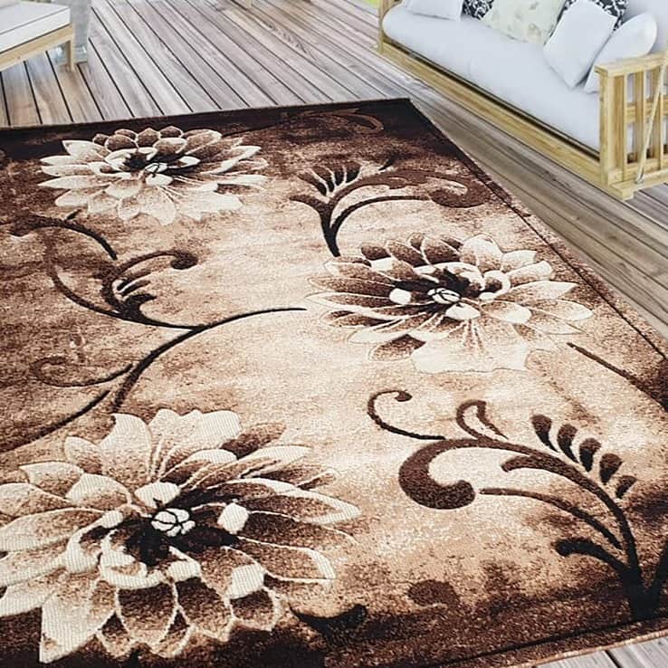 Persian Design Floral Carpet - left_view