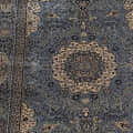 Kashmiri Silk Persian Design Carpet - left_view