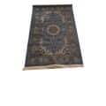 Kashmiri Silk Persian Design Carpet - bottom_view