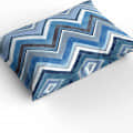 Blue Printed Comforter Set of 4(90X100) Inches - front_view