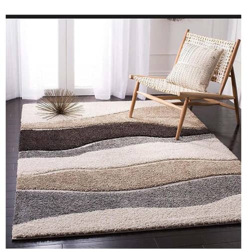 Luxurious Geometric Plush Shaggy Carpet
