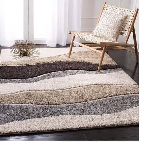Luxurious Geometric Plush Shaggy Carpet