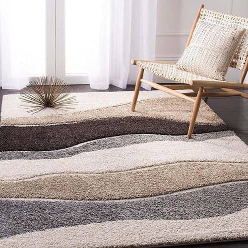Luxurious Geometric Plush Shaggy Carpet