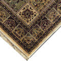 Kashmiri Silk Carpet Persian Design - left_view