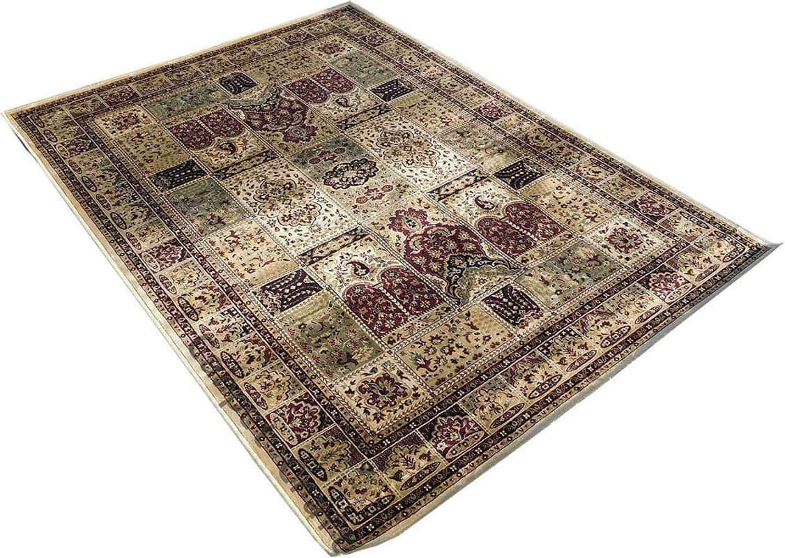 Kashmiri Silk Carpet Persian Design - right_view