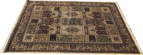 Kashmiri Silk Carpet Persian Design