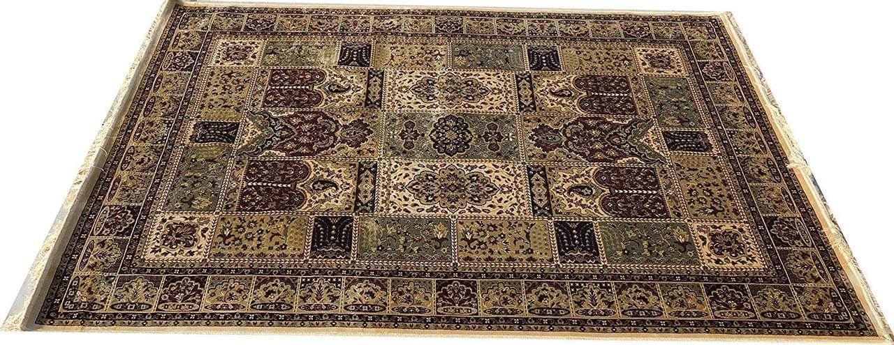 Kashmiri Silk Carpet Persian Design