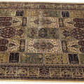 Kashmiri Silk Carpet Persian Design - photo