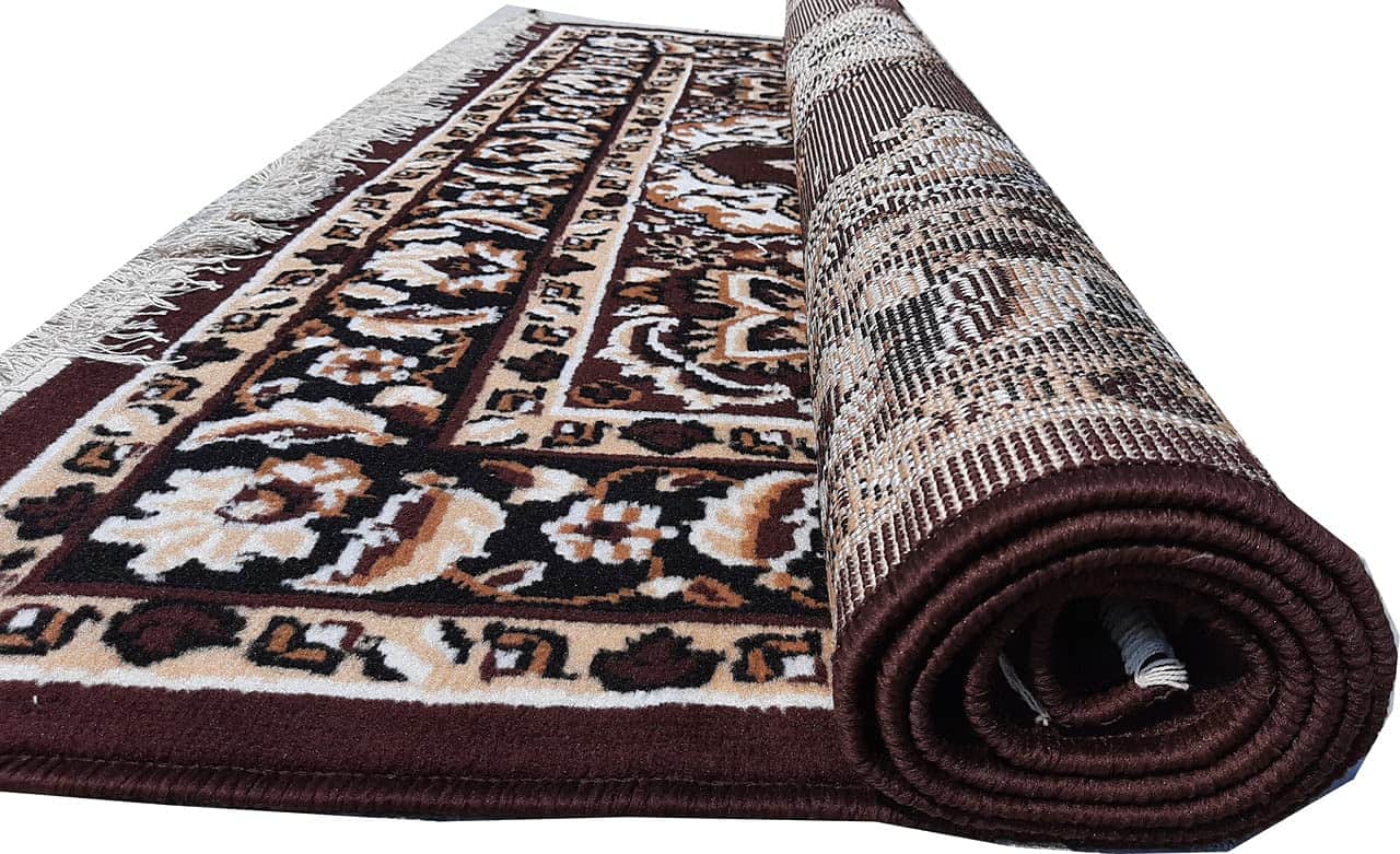 Acrylic Persian Design Carpet - rear_view